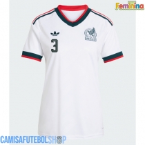 Camisa de time de futebol México Cesar Montes #3 Replicas 2º Equipamento Feminina Mundo 2026 Manga Curta
